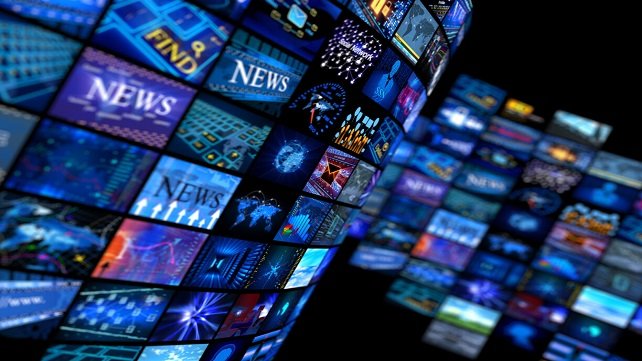 The word "news" displayed in various colors.