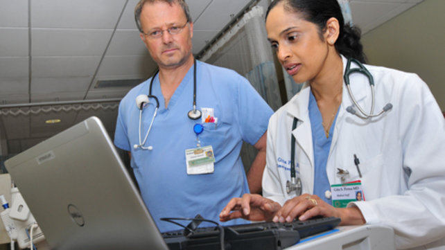 Hospital emergency medical staff