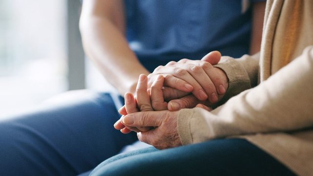 comforting hands